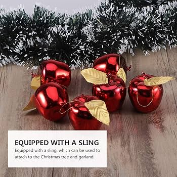 Amazon.co.jp: FOMIYES 48ピース クリスマスりんごオーナメント